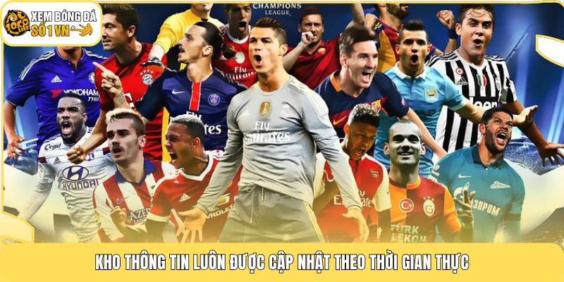 Kho thông tin luôn được cập nhật theo thời gian thực