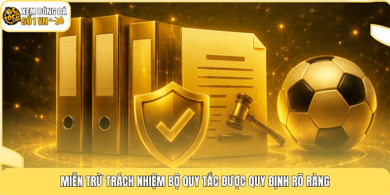 Miễn trừ trách nhiệm bộ quy tắc được quy định rõ ràng