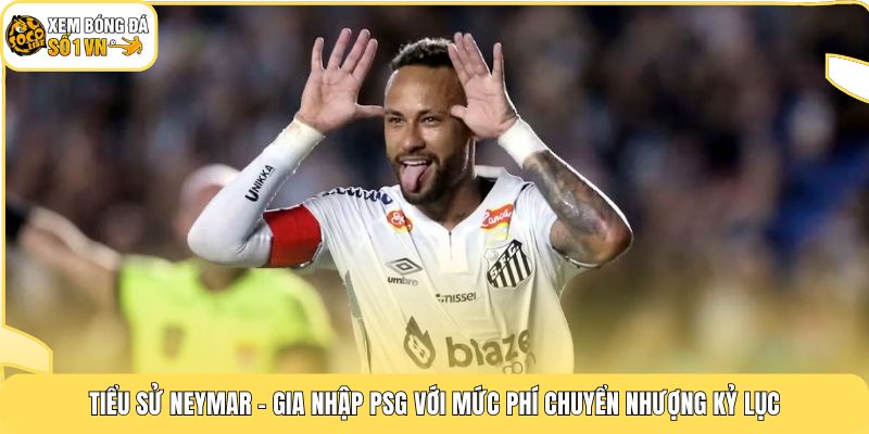 Tiểu sử Neymar - Gia nhập PSG với mức phí chuyển nhượng kỷ lục