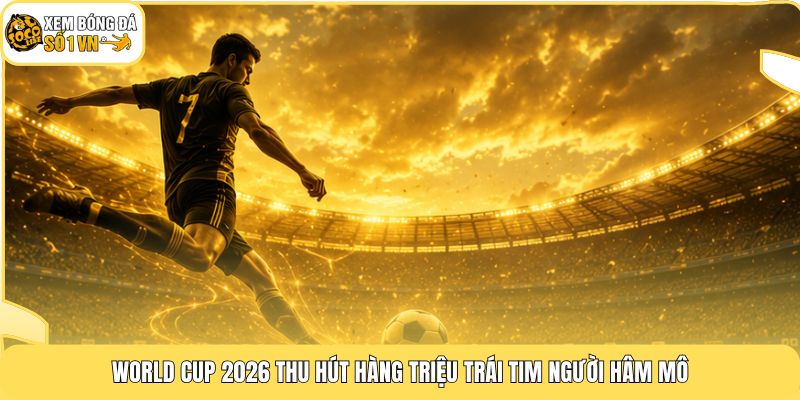 World Cup 2026 thu hút hàng triệu trái tim người hâm mô